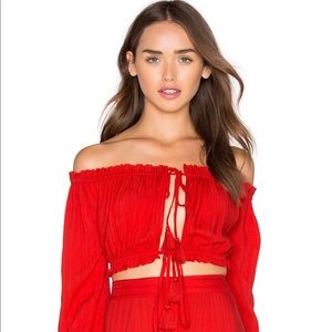 Majorelle Sangria Top